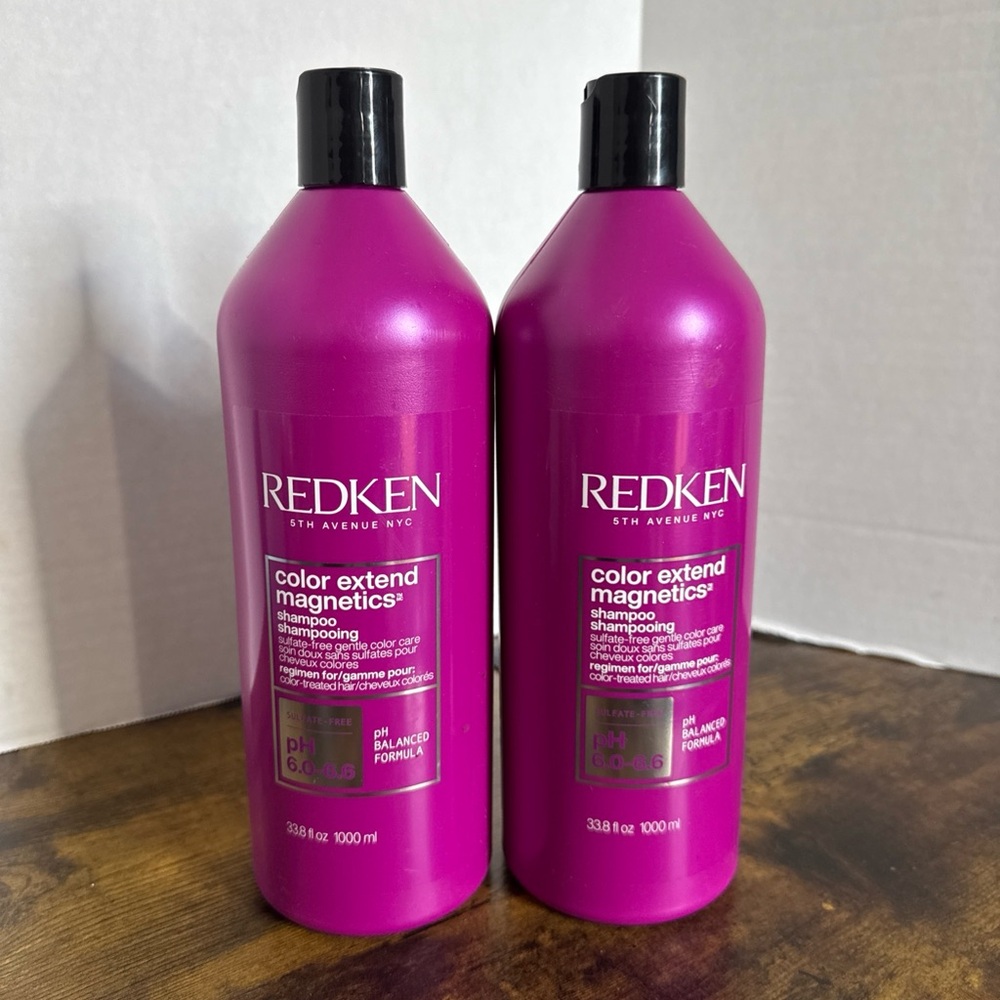 2 x Redken Color Extend Magnetics Shampoo NEW Sealed 33.8 oz